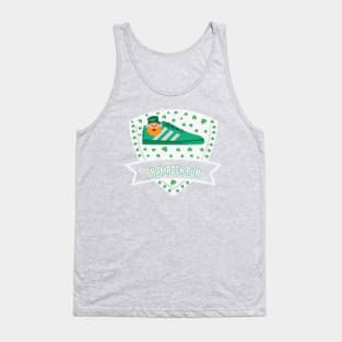 Shamrock Run Leprechaun Running Sneaker Shoe Funny Tank Top